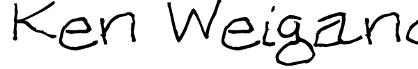 Ken Weigand font preview
